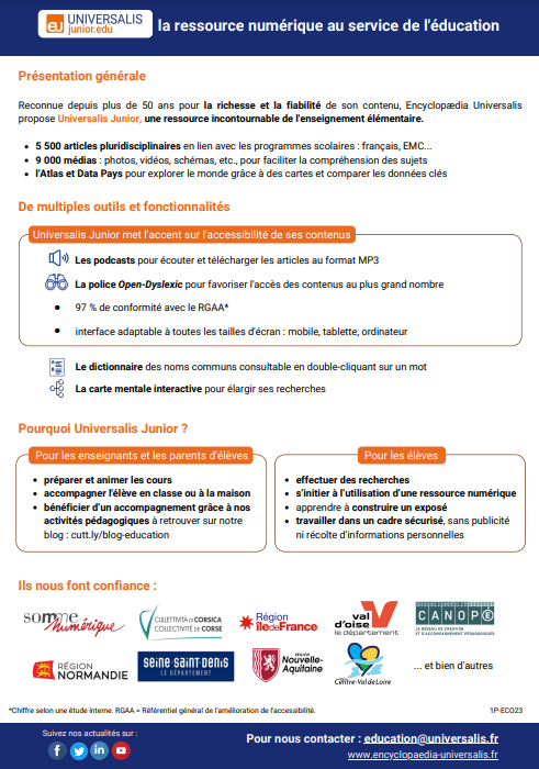 Fiche de présentation junior